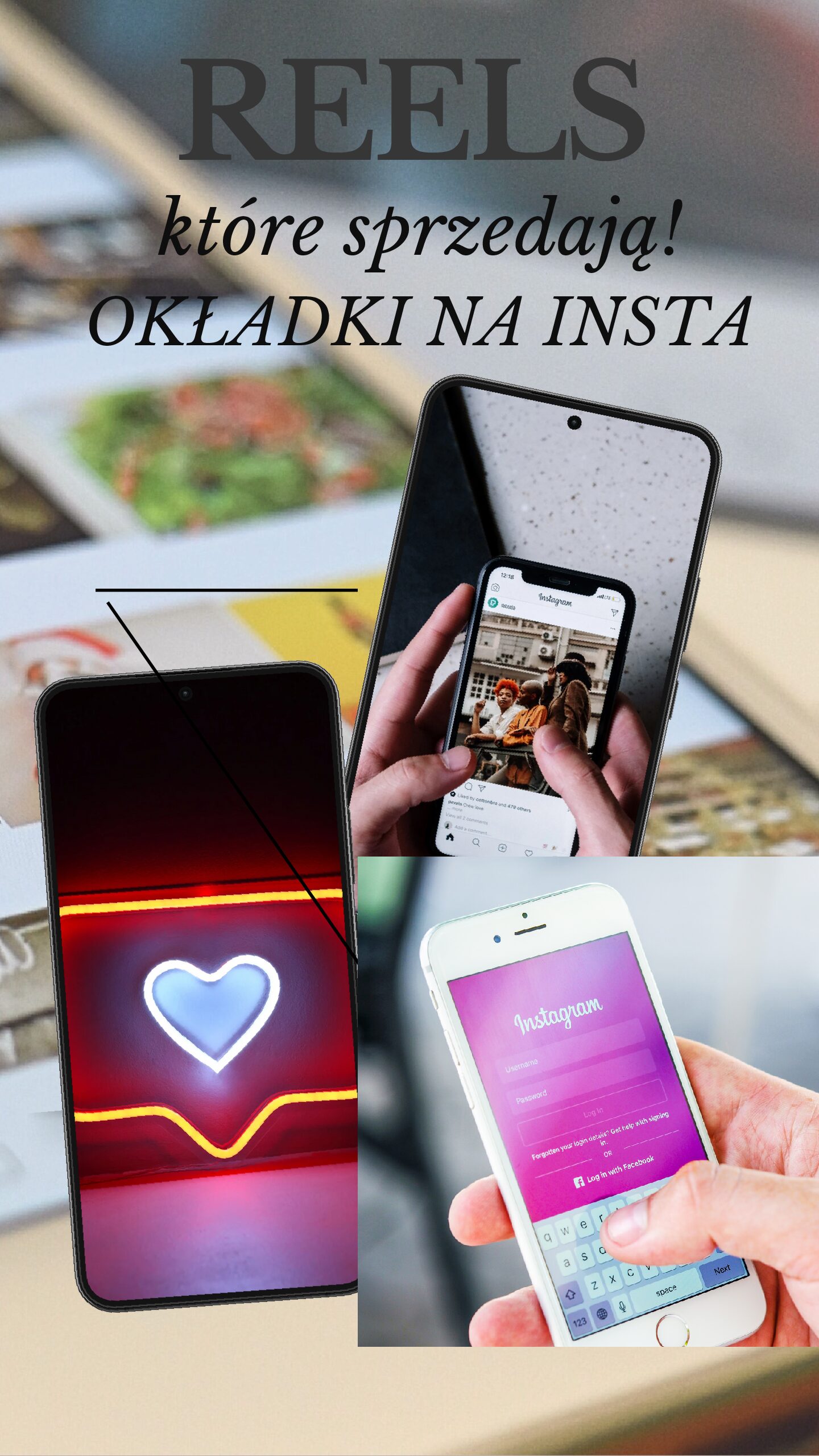 Instagram Reels-Edytor okładki Rolek